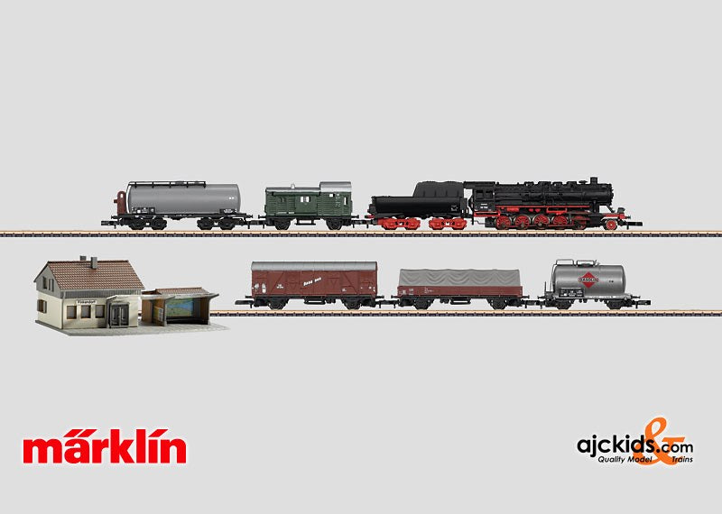 Marklin 81864 - Freight Train with a Large Track Layout, Station Kit