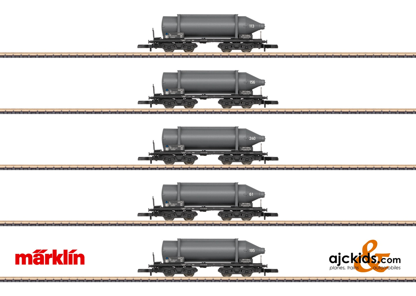 Marklin 82092 Carbide Container Car Set at Ajckids.com