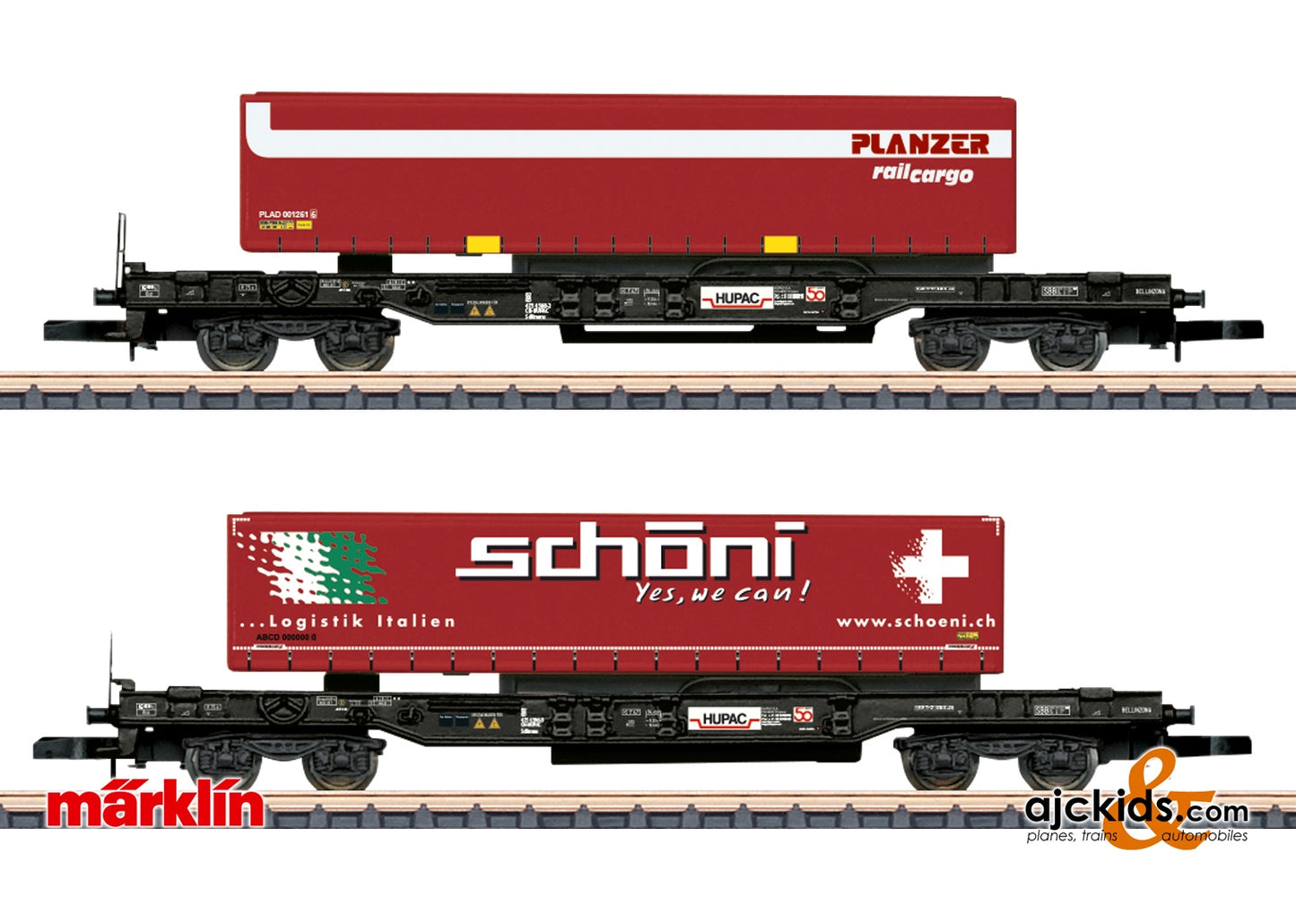 Marklin 82273 - Deep-Well Flat Car Set
