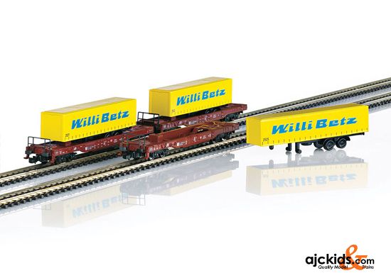 Marklin 82289 - Deep Well Flat Car Set
