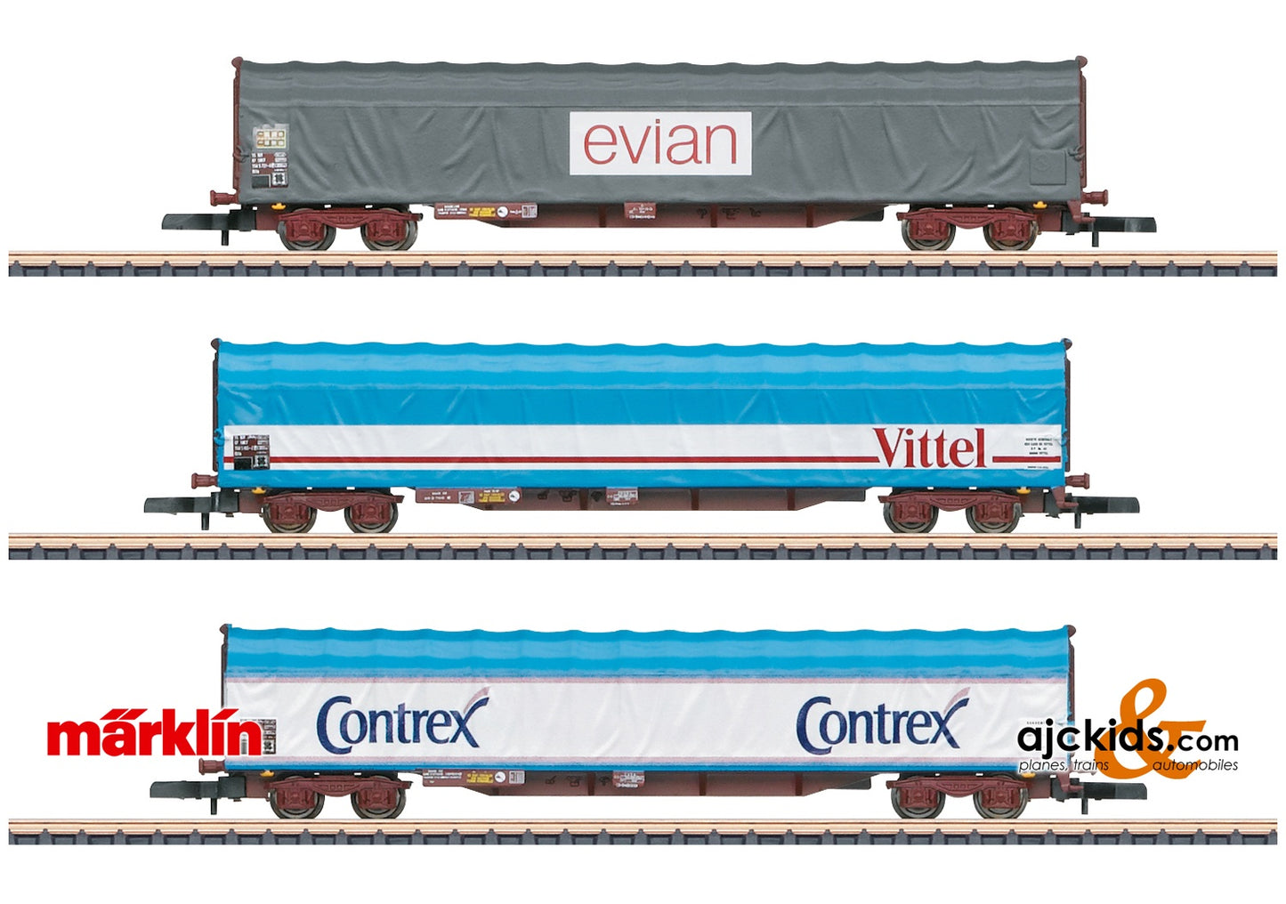 Marklin 82427 - SNCF Sliding Tarp Car Set