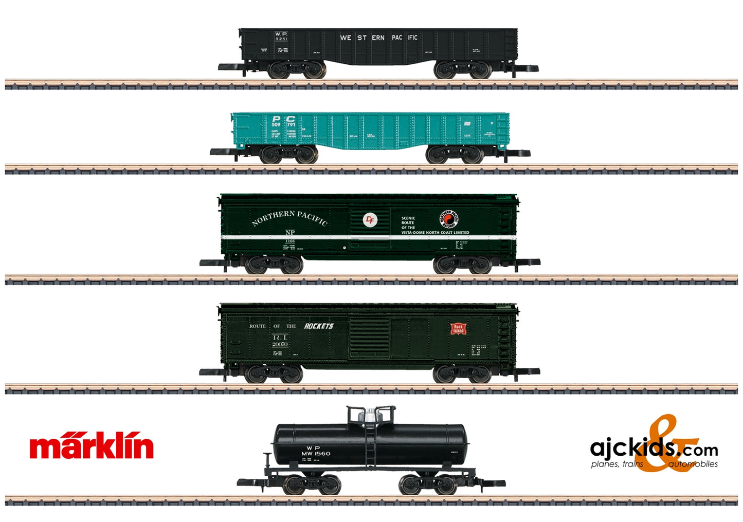 Marklin 82498 - American Freight Car Set