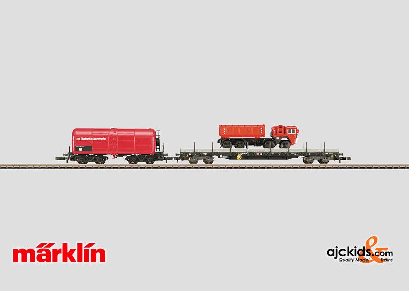 Marklin 82585 - Railroad Fire Department Car Vehicle Set