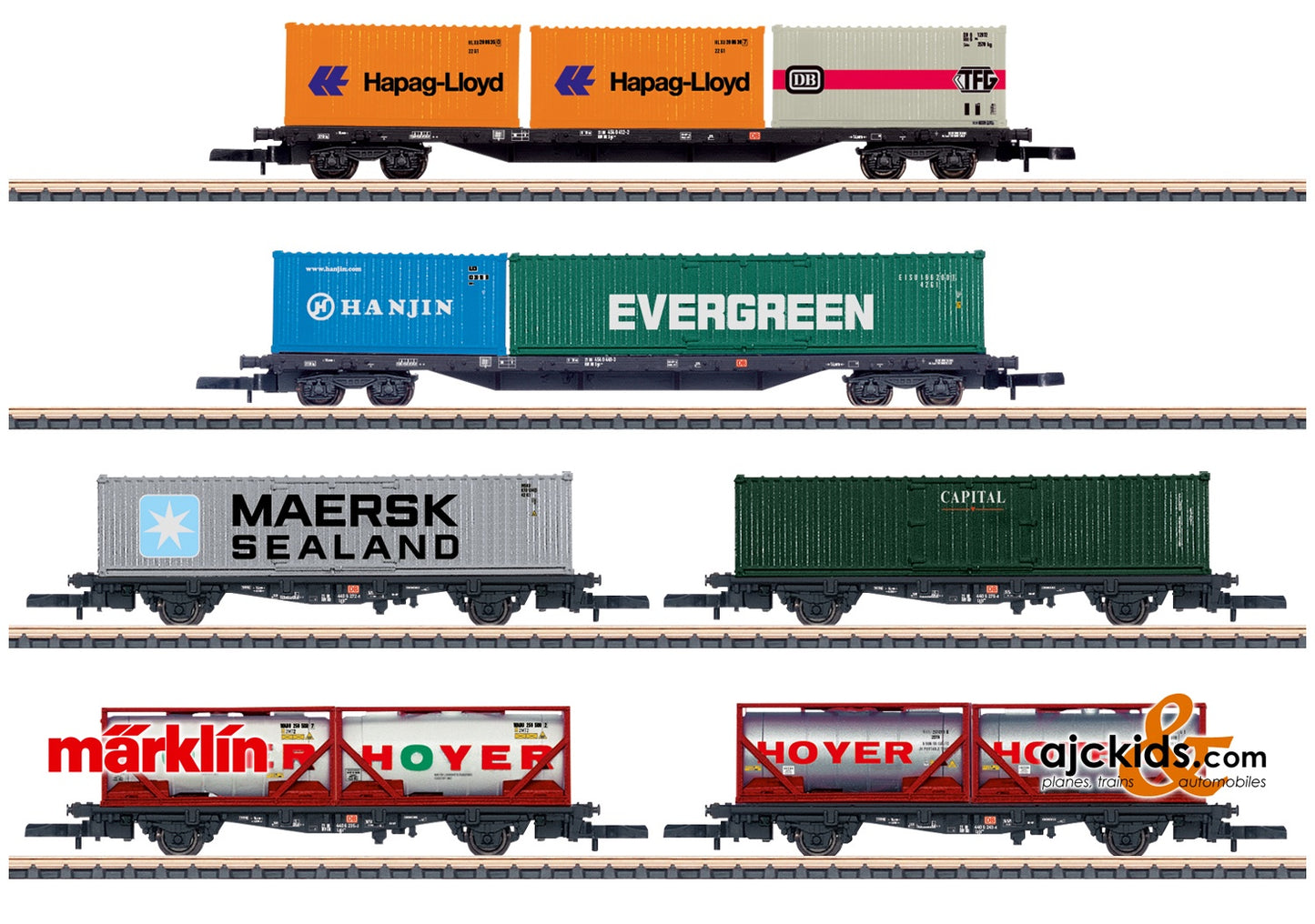Marklin 82665 - Container Transport Car Set