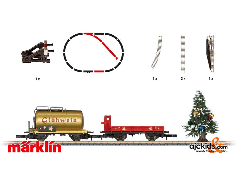 Marklin 82720 - Christmas Add-On Set. Car Set with a Siding and a Christmas Tree.