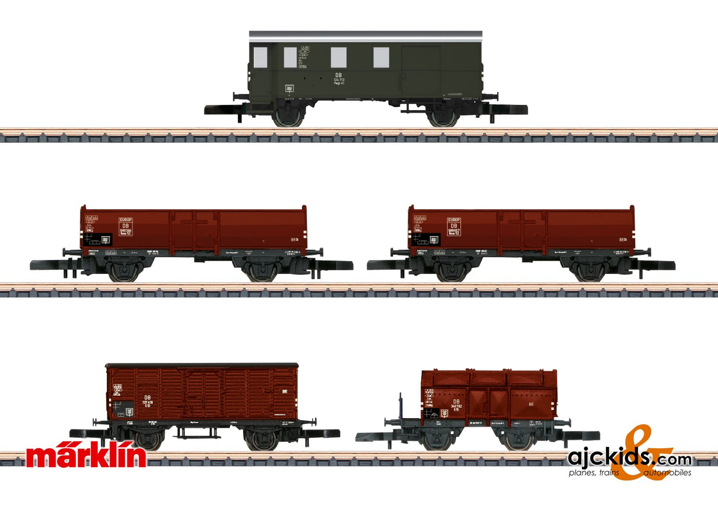 Marklin 86070 - DB Freight Car Set , EAN 4001883860701 at Ajckids.com