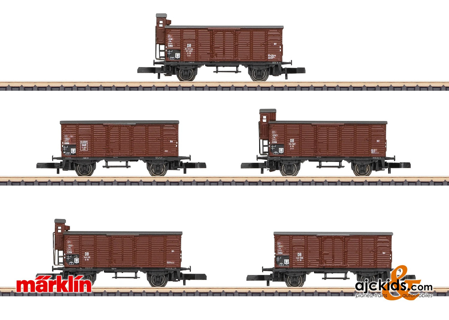 Marklin 86605 - Type G10 Boxcar Set, EAN 4001883866055 at Ajckids.com