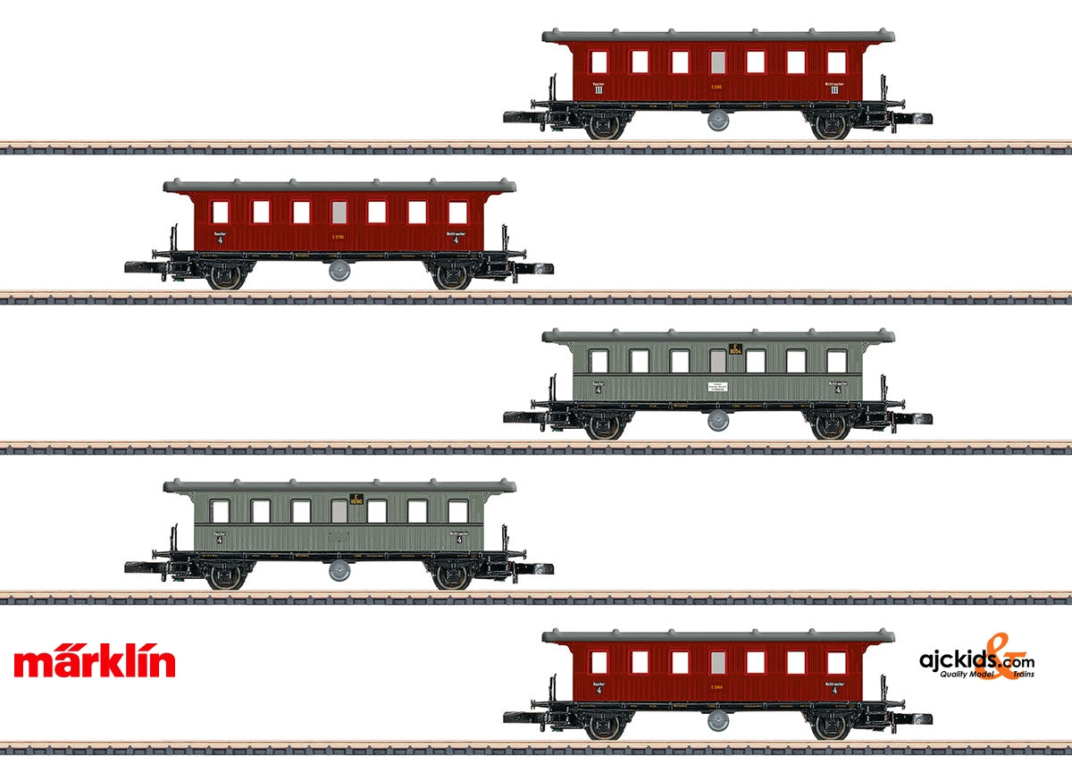 Marklin 87009 - Wurttemberg Passenger Car Set