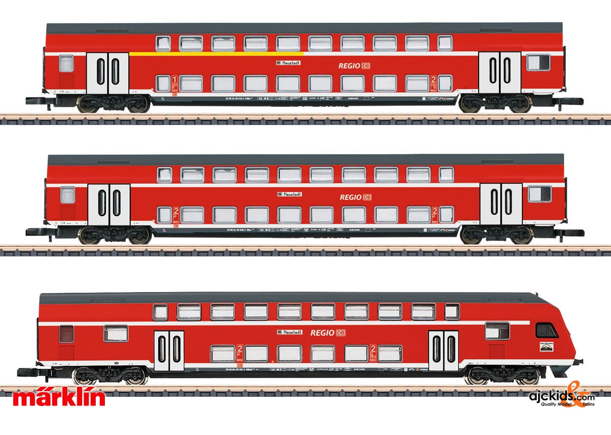 Marklin 87297 - DB Regio AG Bi-Level Car Set