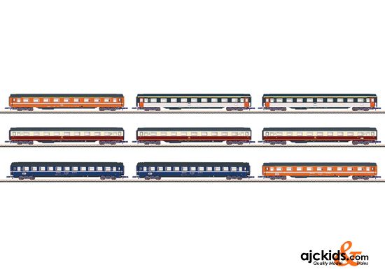 Marklin 87409 - Car Display with 9 different Eurofima Passenger Cars