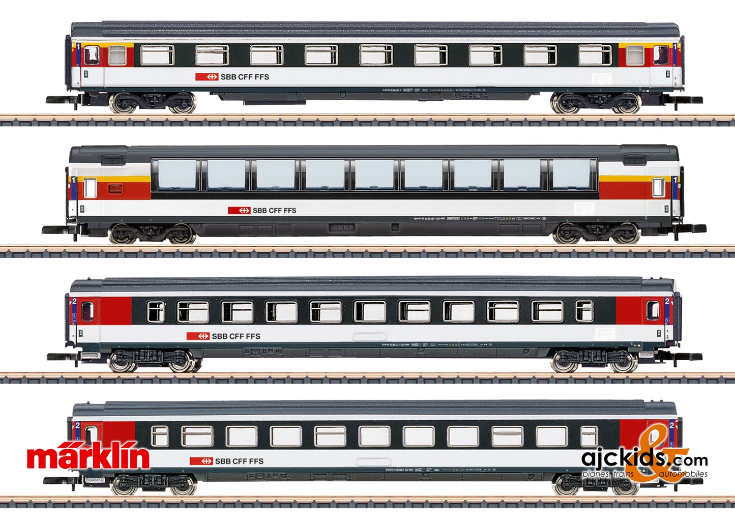 Marklin 87663 SBB EuroCity Car Set at Ajckids.com