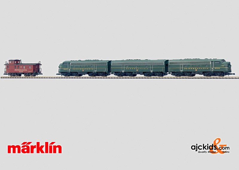 Marklin 88321 - Pennsylvania triple F-7 unit with caboose