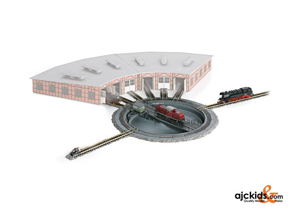 Marklin 89983 - Turntable with 8 Spoke Tracks; Power Pack & Controller