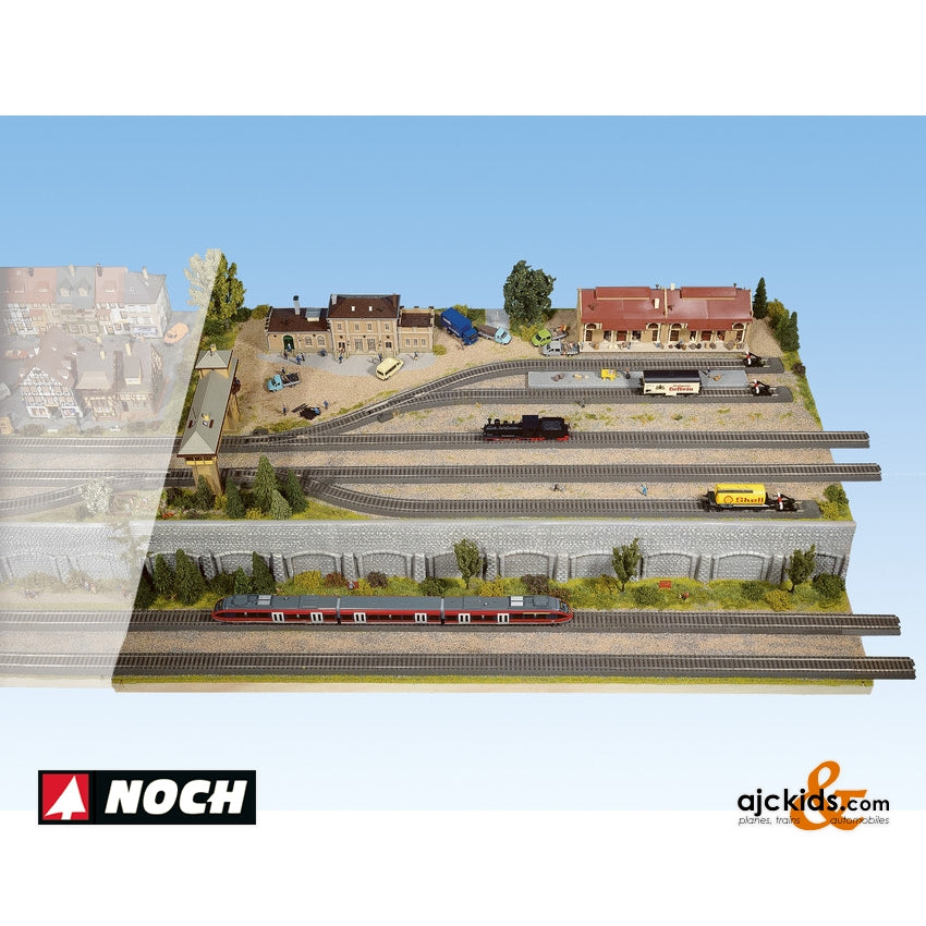NOCH 58058 HO 1/87 Mur d'arcades, 33,4 x 12,5 cm NOCH 58058 HO 1/87 Mur d'arcades, 33,4 x 12,5 cm