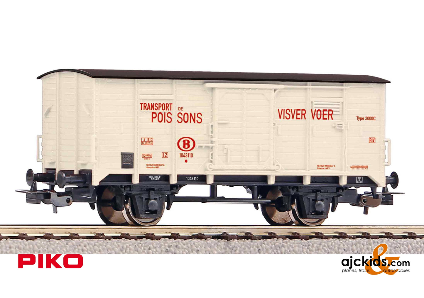 Piko 24531 - Fish Transport Car SNCB III, EAN: 4015615245315