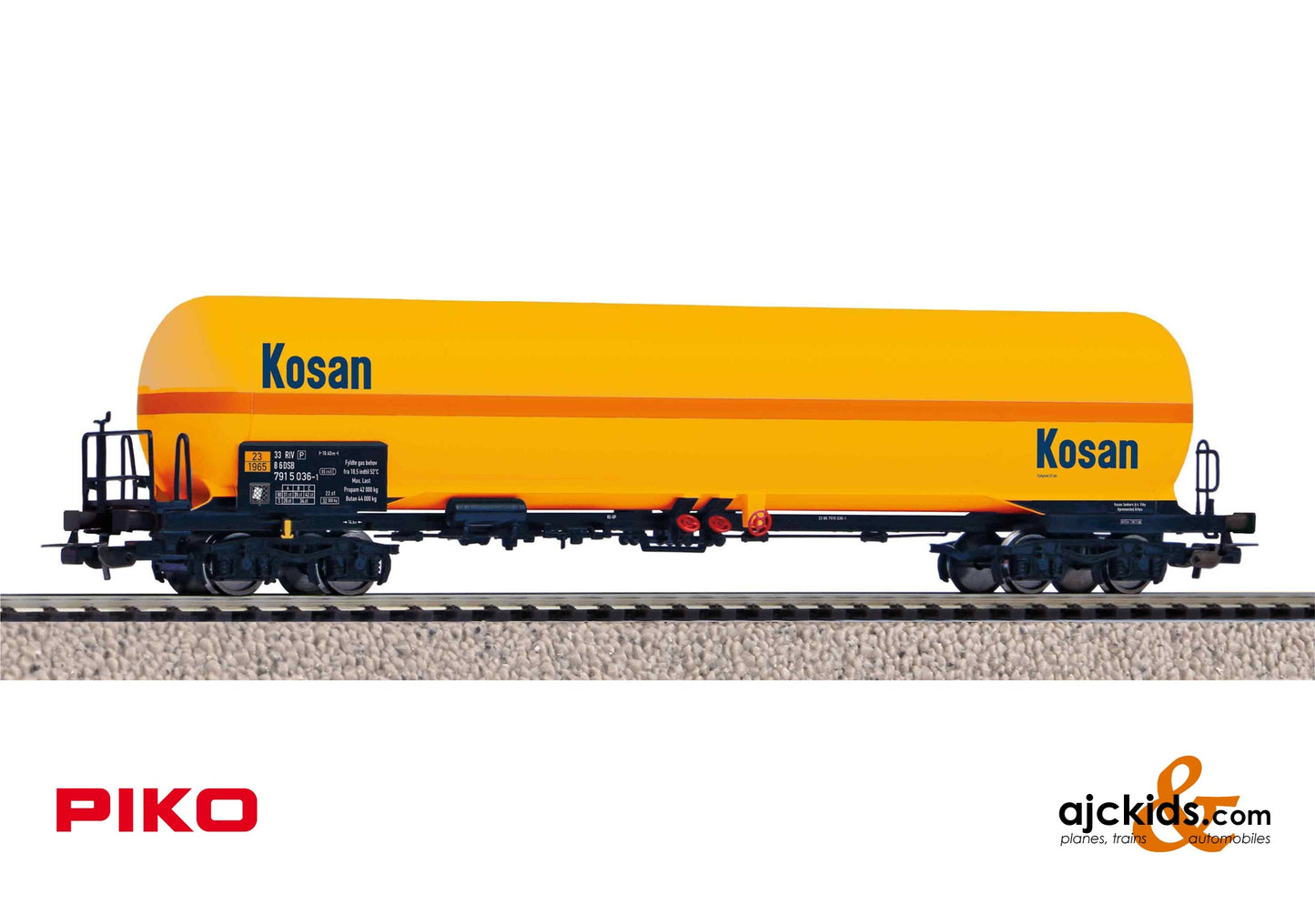 Piko 24618 - Pressured Gas Tank Car Kosangas DSB IV, EAN: 4015615246183