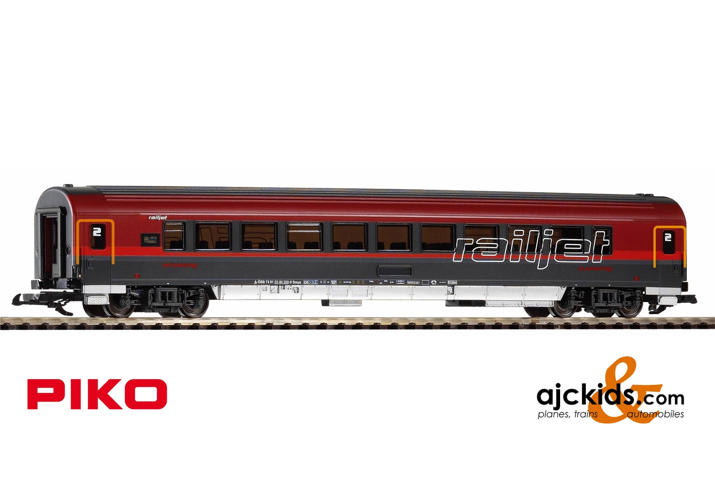 Piko 37665 - Passenger Car 2. Kl. Railjet ÖBB VI