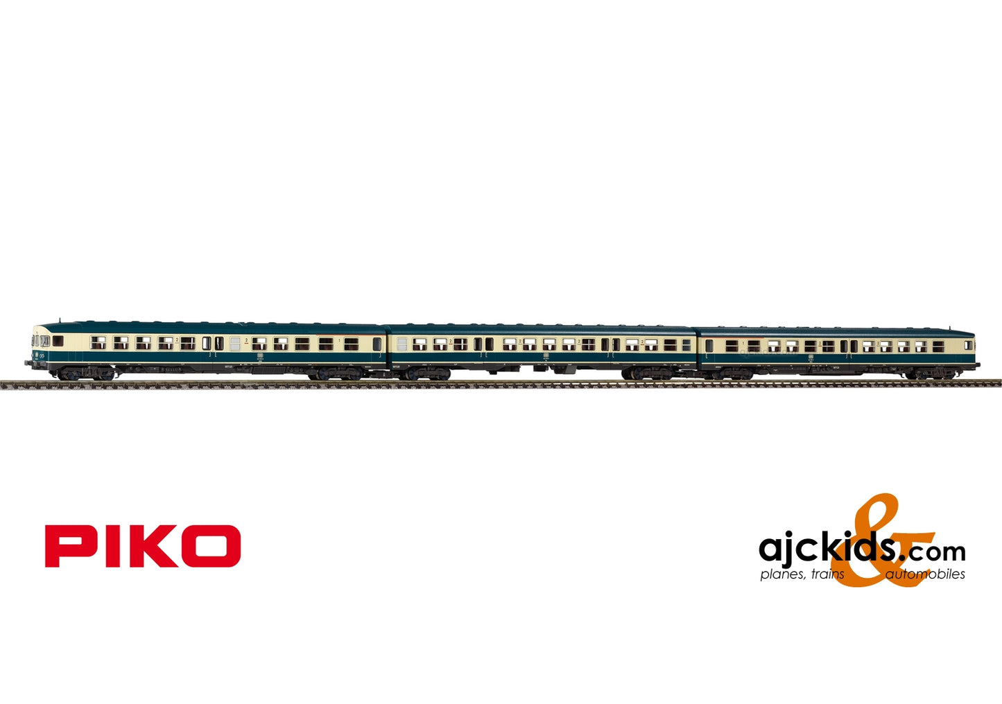 Piko 40261 - BR 624 3-Unit Diesel Railcar DB IV Ocean Blue