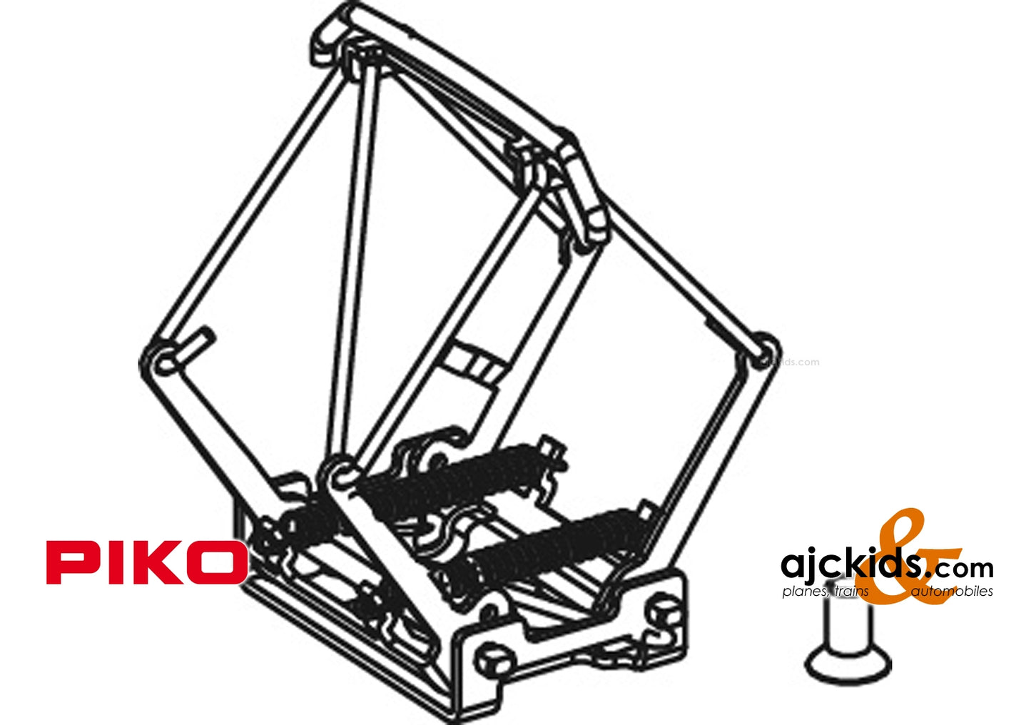 Piko 46255 - HISE7 Pantograph for E18 Red