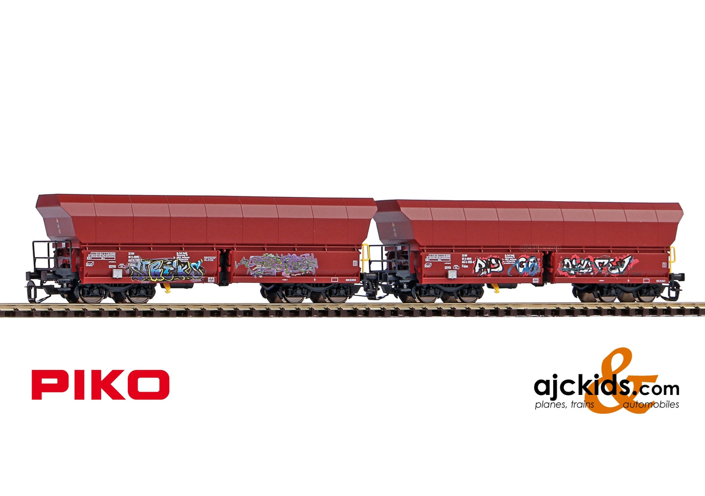 Piko 47031 - TT 2-Unit Set Falns Hopper Car OnRail VI w/Graffiti