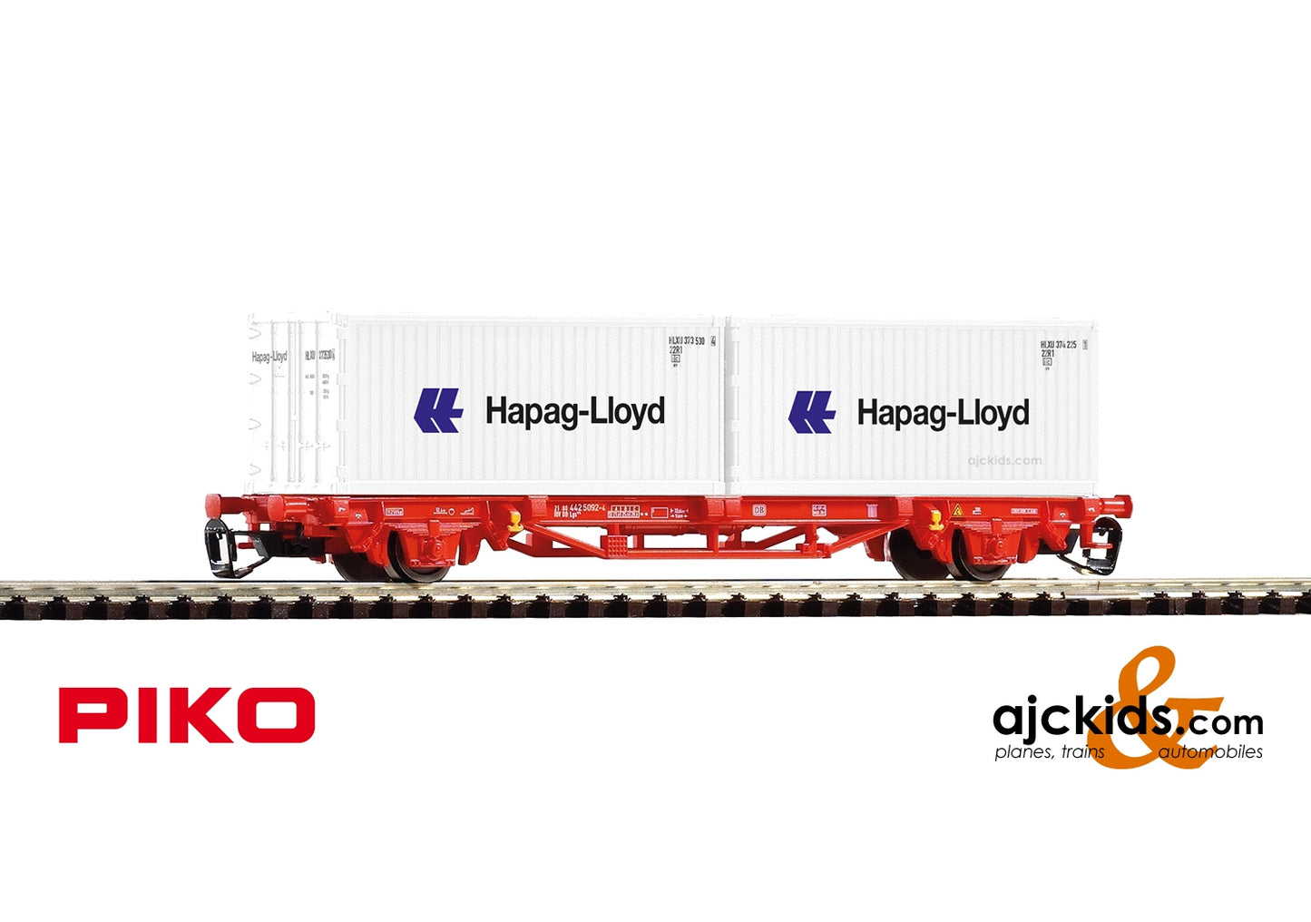 Piko 47718 - TT Flatcar w/2x 20' Hapag Lloyd Containers DB VI
