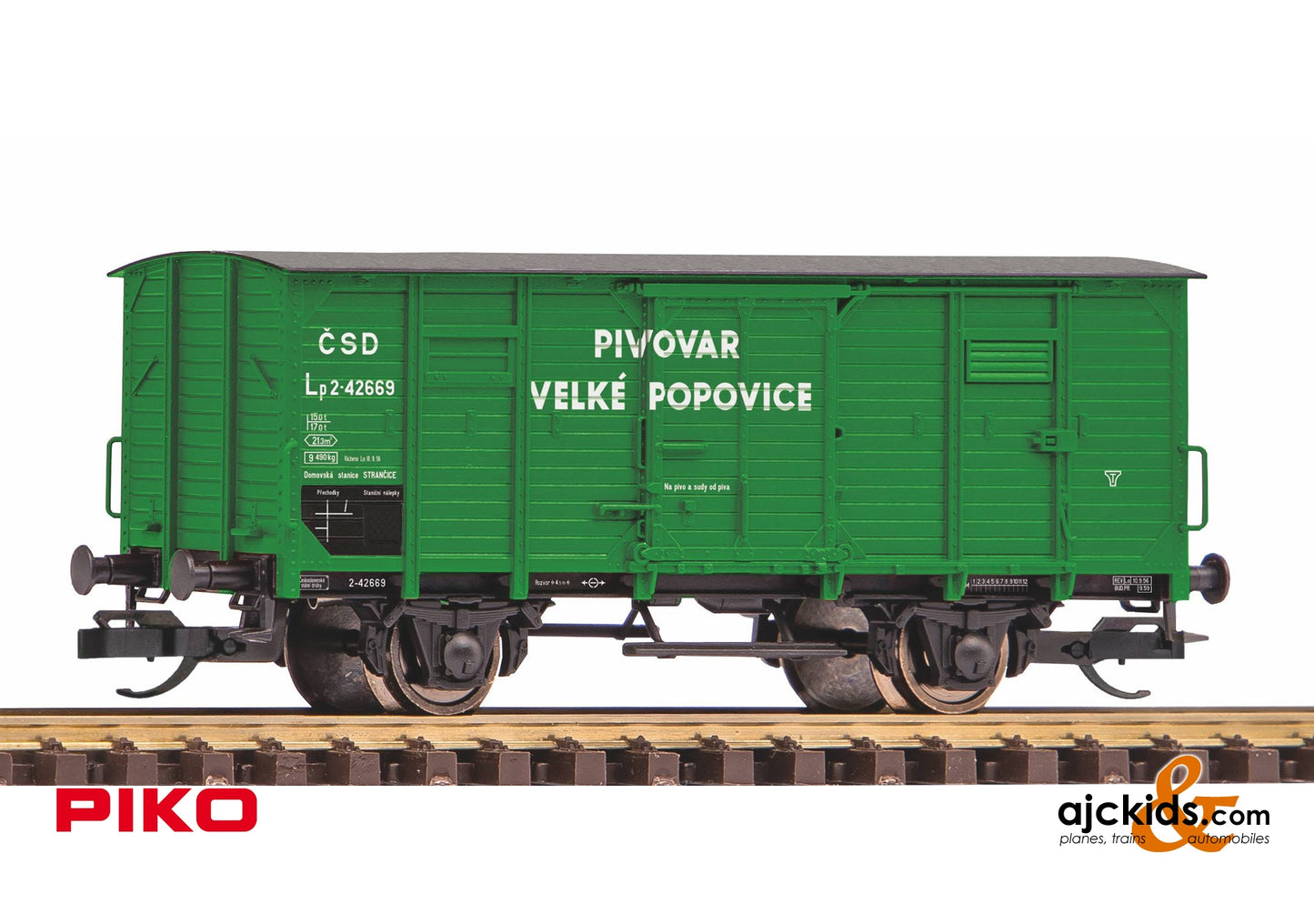 Piko 47769 - TT G02 2-Axle Boxcar Zt Popopovice CSD III
