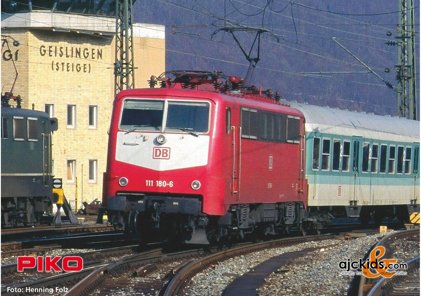 Piko 51859 - BR 111 Electric Locomotive DB AG Orient red V Sound
