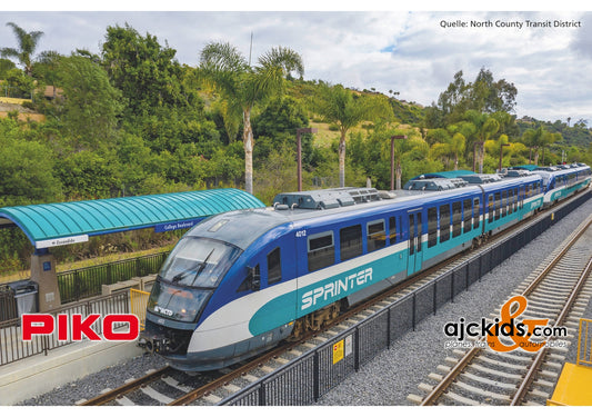 Piko 52096 - Diesel Powered Railcar Desiro NCTD Sprinter VI + DSS 8pol.