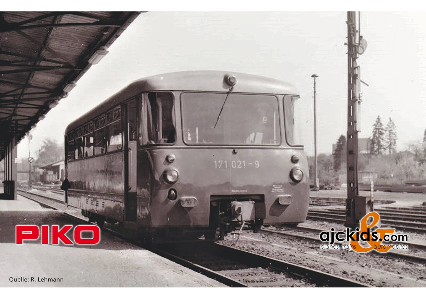 Piko 52889 - 2 piece Set D-Powered Railcar /Sound BR 171 + VB DR IV + PluX22 Decoder