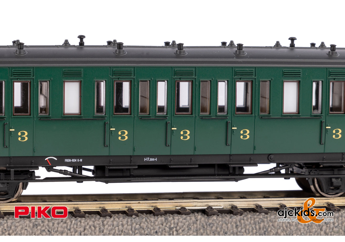 Piko 53334 - 3rd Cl. Compartment Coach w/ Brake Cab SNCB III