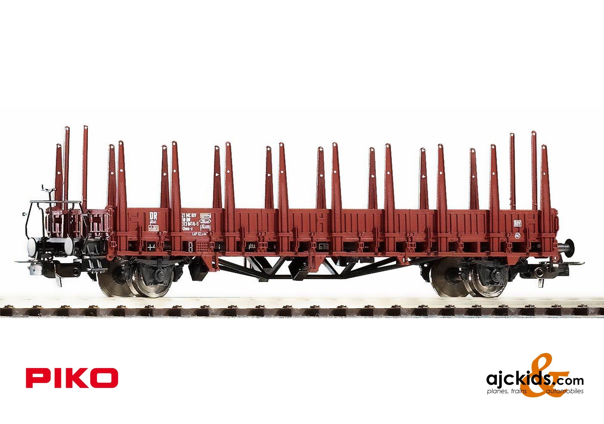 Piko 54487 at Ajckids.com, Klms-z 3130 Flatcar DR IV
