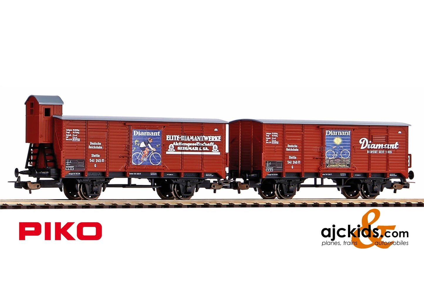 Piko 58368 - 2-car Set G02 Boxcars Diamant DRG II