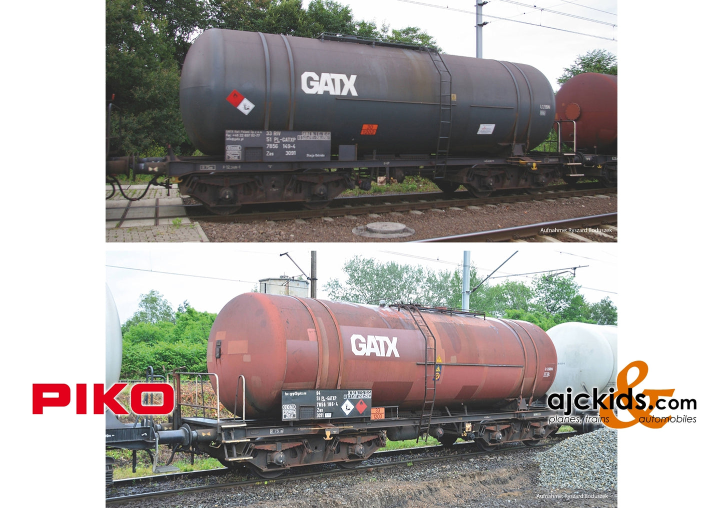 Piko 58384 - 2-Car Set Tank Cars 406R GATX PKP VI