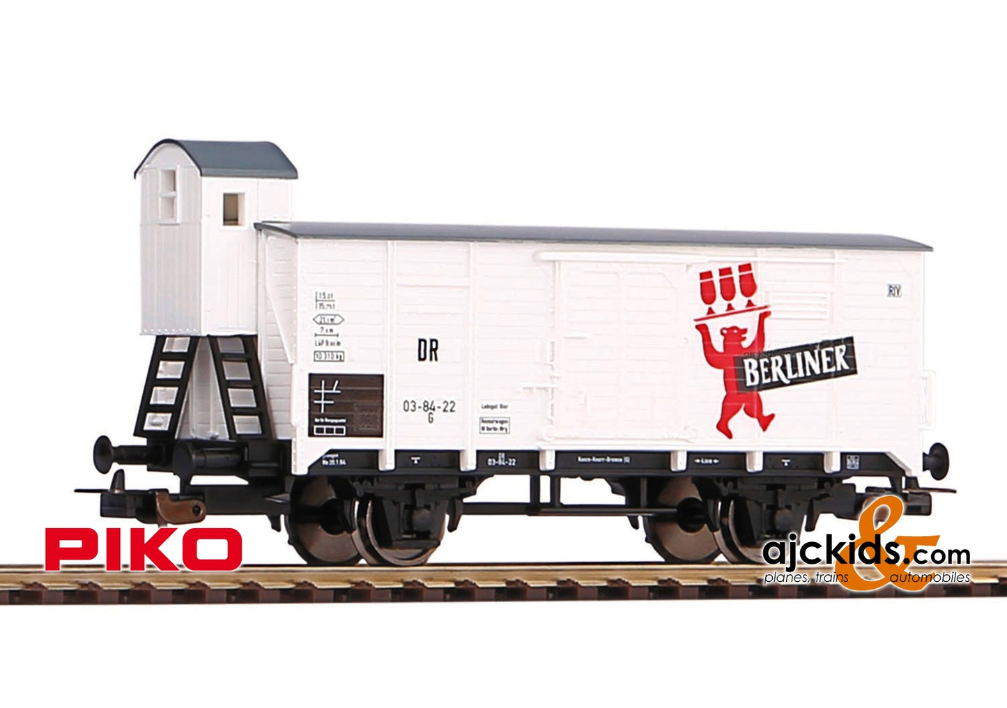 Piko 58925 - G02 Boxcar w/Brake Cab Berliner Pilsner DR III