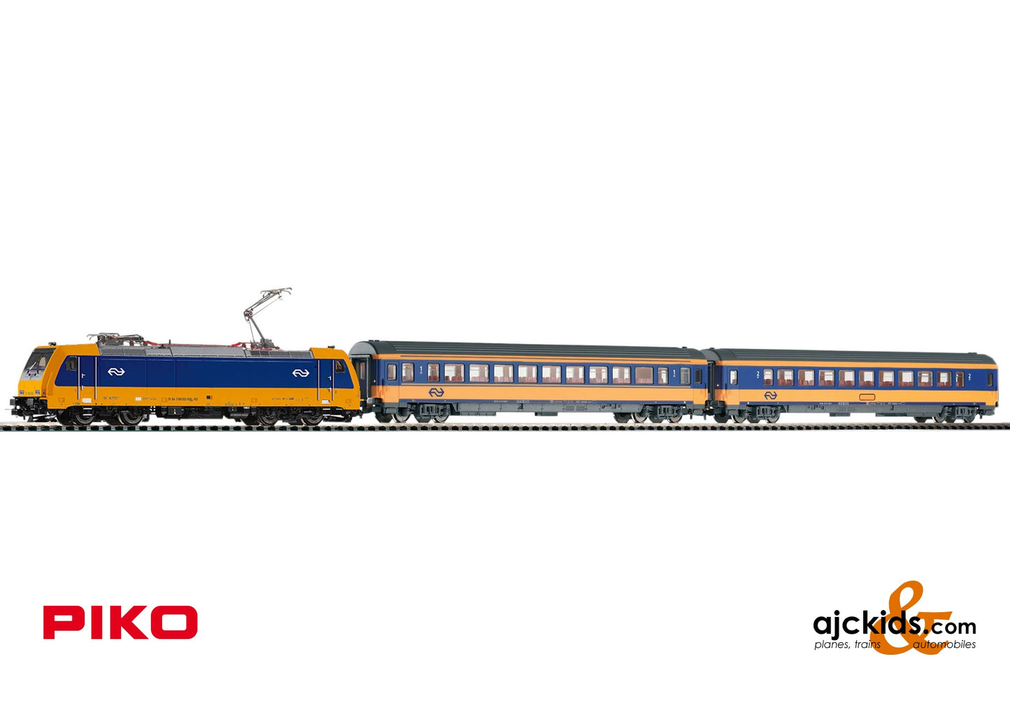 Piko 59016 - Roadbed PSC wlan Start Set NS Pass Train BR 185 w/2 IC Cars VI