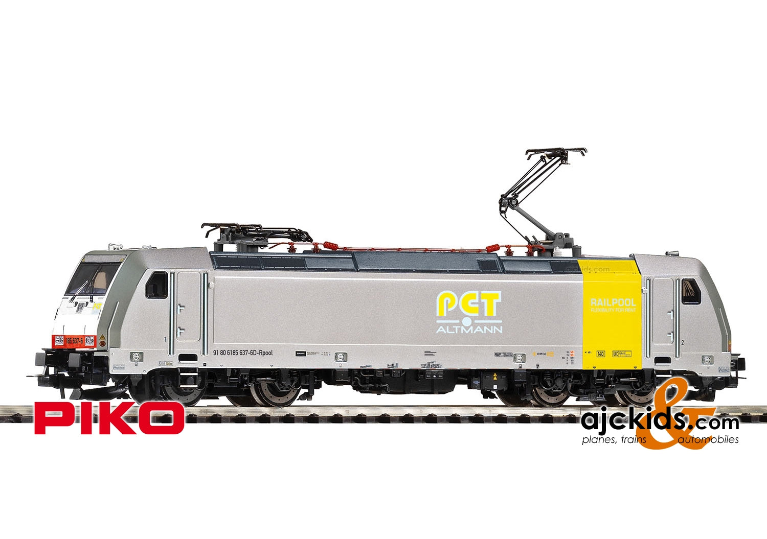 Piko 59040 at Ajckids.com, BR 185.2 Electric Locomotive w/2 Pans
