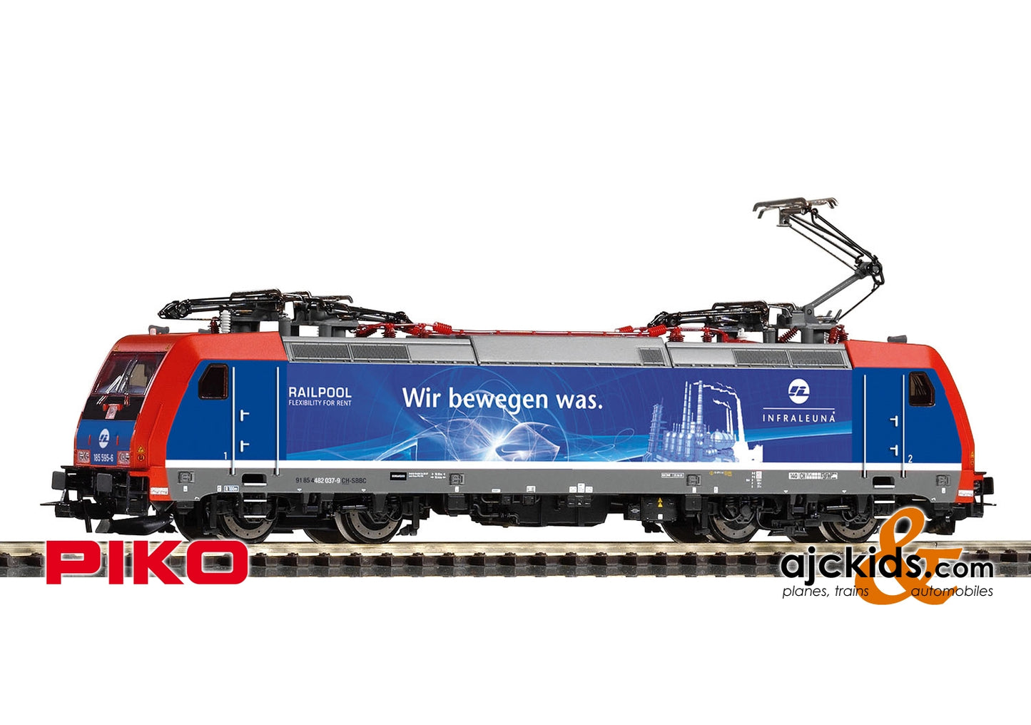 Piko 59041 - BR 482 Electric Locomotive w/4 Pans INFRALEUNA VI (AC 3-Rail)