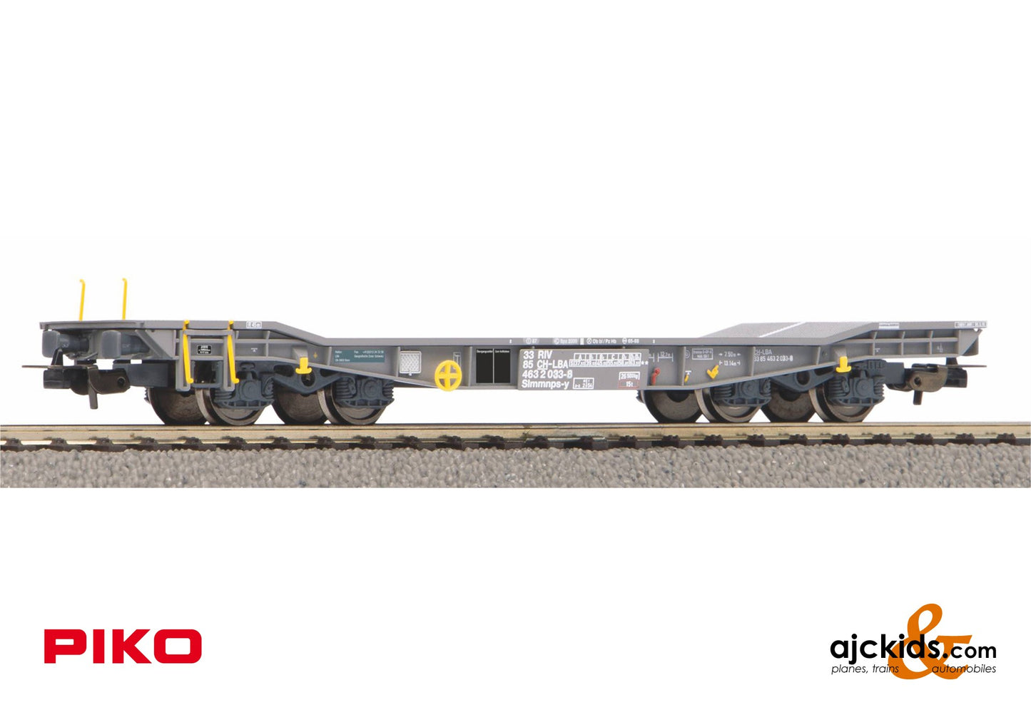 Piko 96694 - Flatcar for tank transport (unloaded) CH-LBA VI