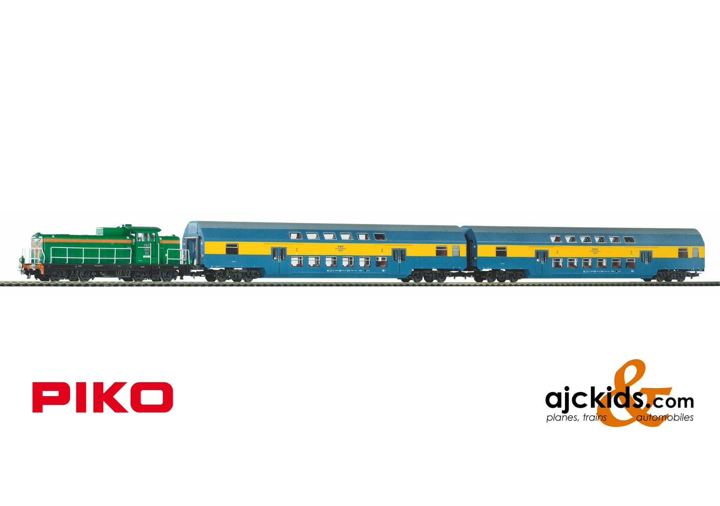 Piko 97934 - Roadbed PKP Bi-Level Passenger Starter Set