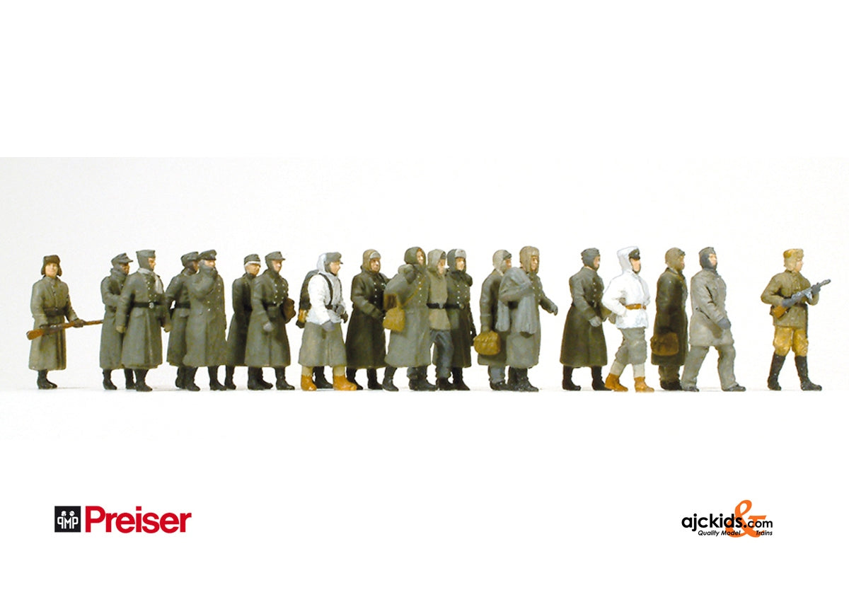 Preiser 16578 German POWs Unpainted 17/