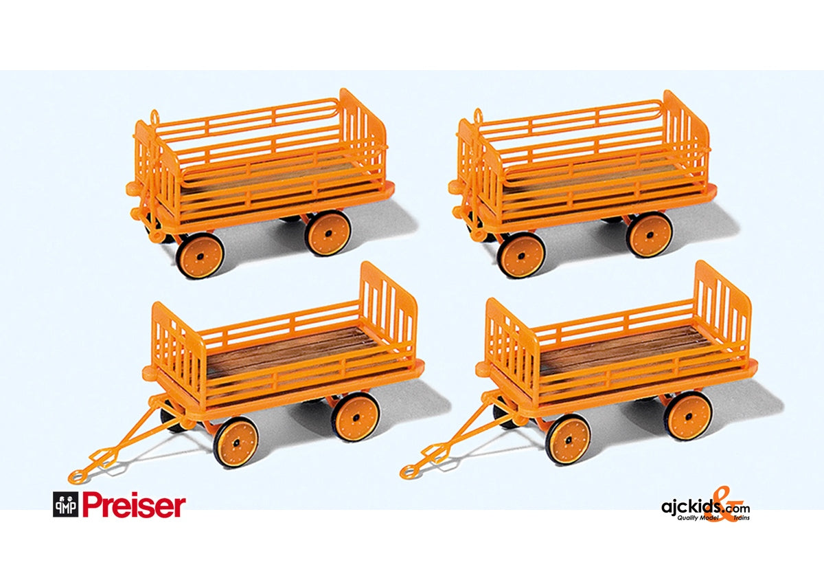Preiser 17128 DB Station Trailers-Kit