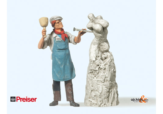 Preiser 44901 Sculptor with Sculpture