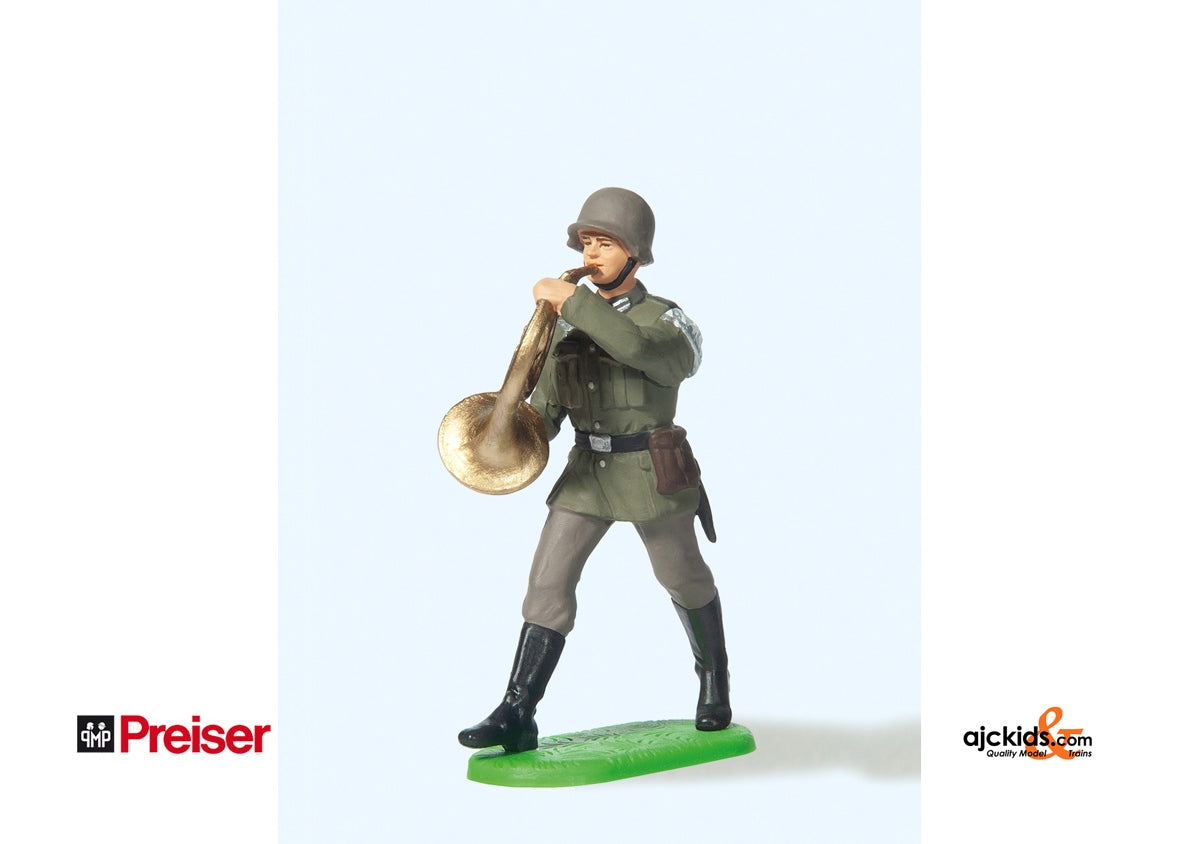 Preiser 56085 Mscn marching with bugle 1:25