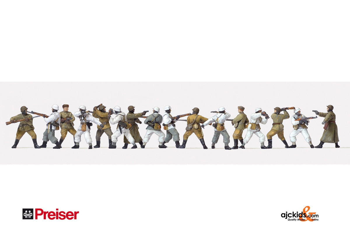 Preiser 72552 Close Combat Wntr Unp 16/