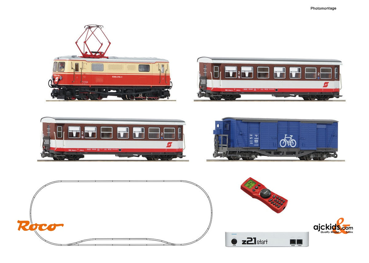Roco 31033 z21® start Digitalset: Electric locomotive class 1099 with bicycle wagon ÖBB