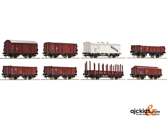 Roco 44002 8-piece set freight cars
