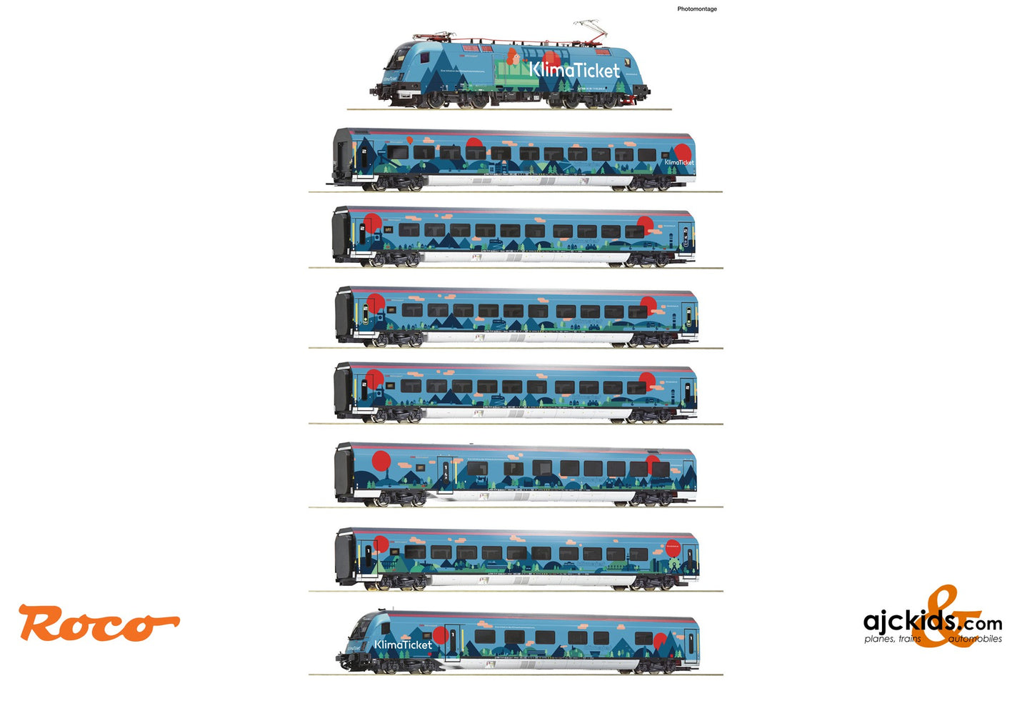 Roco 61502 -8 piece set: “Klimajet”, Railroad_ÖBB - Austrian Railways, Country_Austria