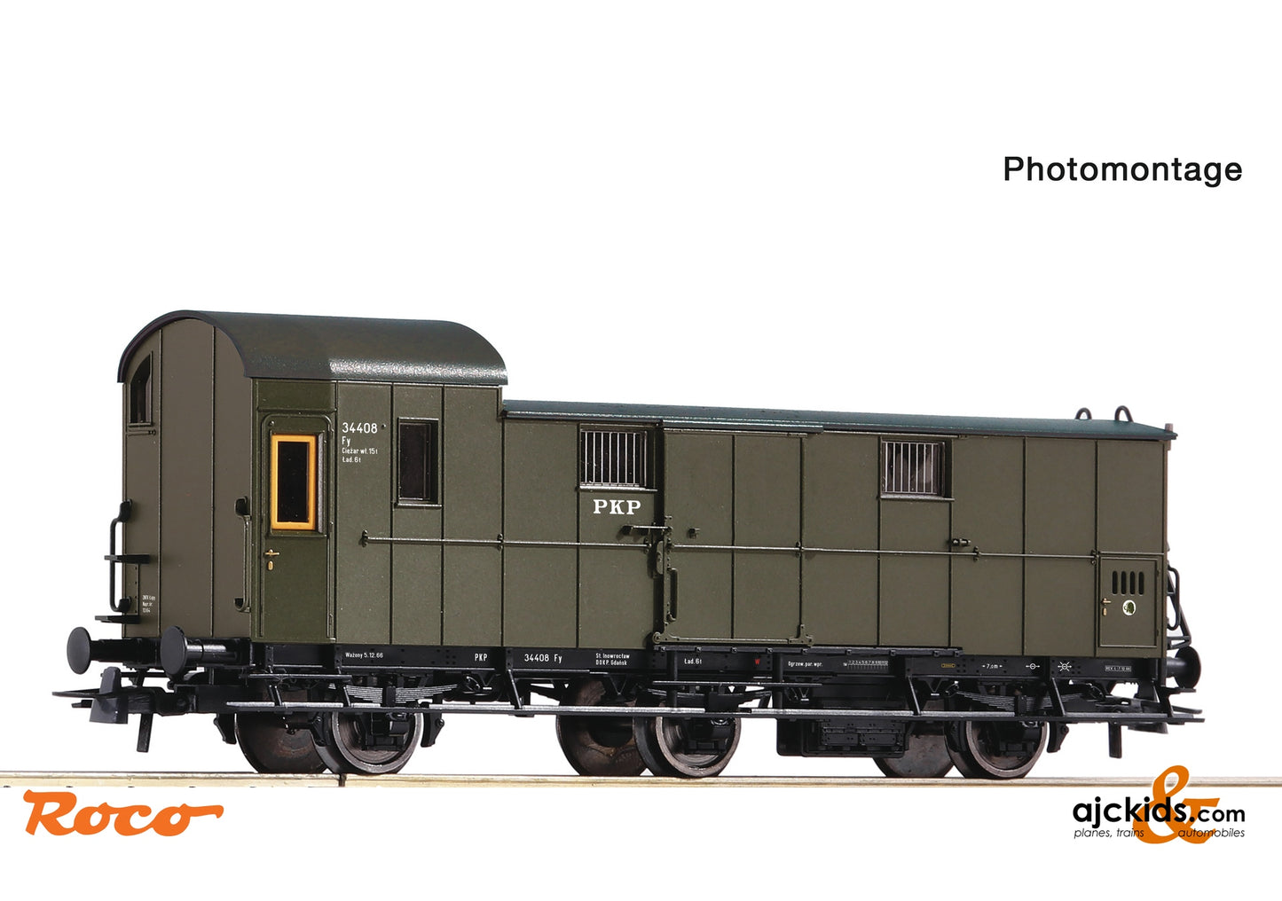 Roco 6200012 - Baggage wagon, PKP at Ajckids.com