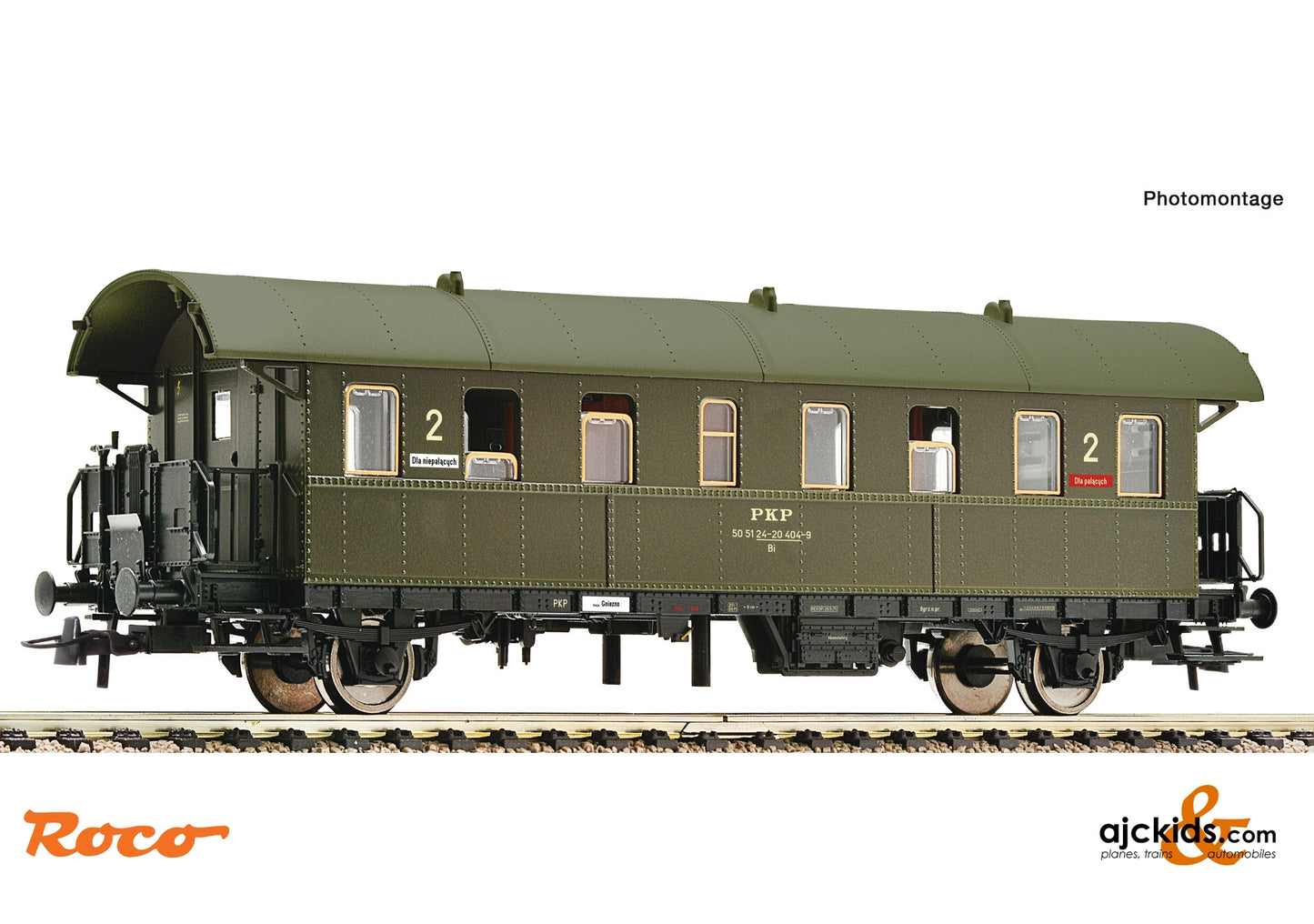 Roco 6200013 - Passenger coach 2nd class, PKP at Ajckids.com