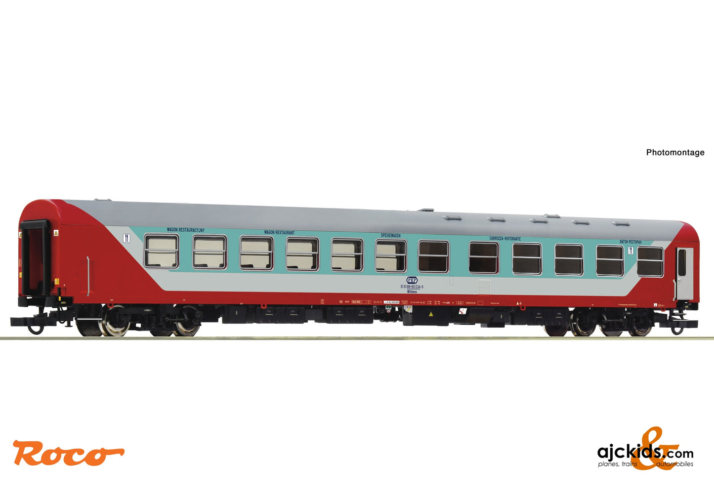 Roco 6200014 - Dining coach, PKP at Ajckids.com